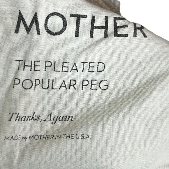 MOTHER Peg Jeans Thanks Again Cropped Women’s Size 25 High Waist Straight Leg - Picture 12 of 16